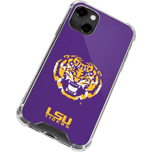 Louisiana State University - LSU Purple Tiger Mascot iPhone 14 Clear Case